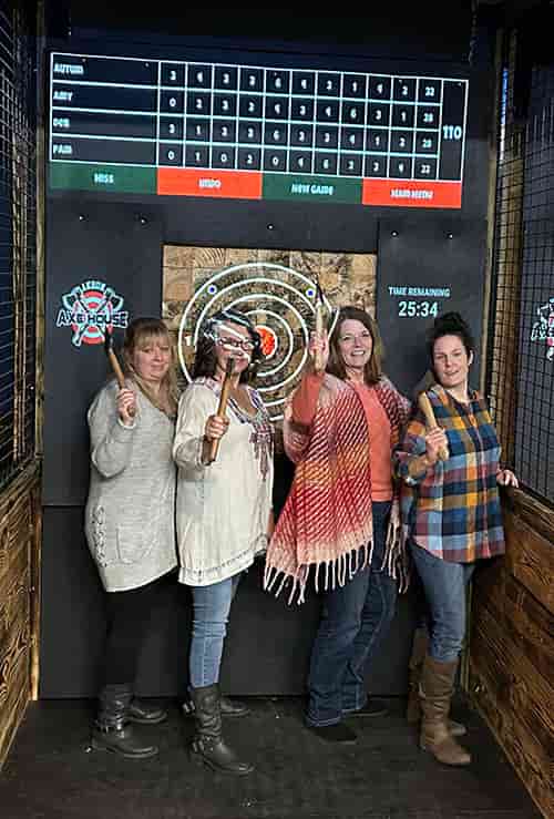 axe throwing private events in Akron, OH